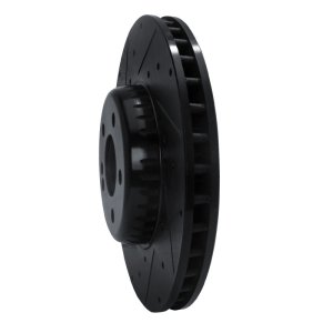 Mercedes-Benz C300 Brake Rotor (1) - Front Left - R1 Concepts - Drilled & Slotted - Black - `15-`23 Mercedes-Benz C300 Brake Rotor (1) - Front Left - R1 Concepts - Drilled & Slotted - Black - `15-`23